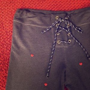 Sundry Mini Hearts Sweatpants In Navy